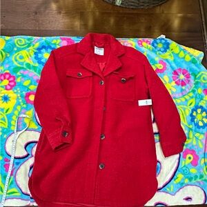 old navy red coat